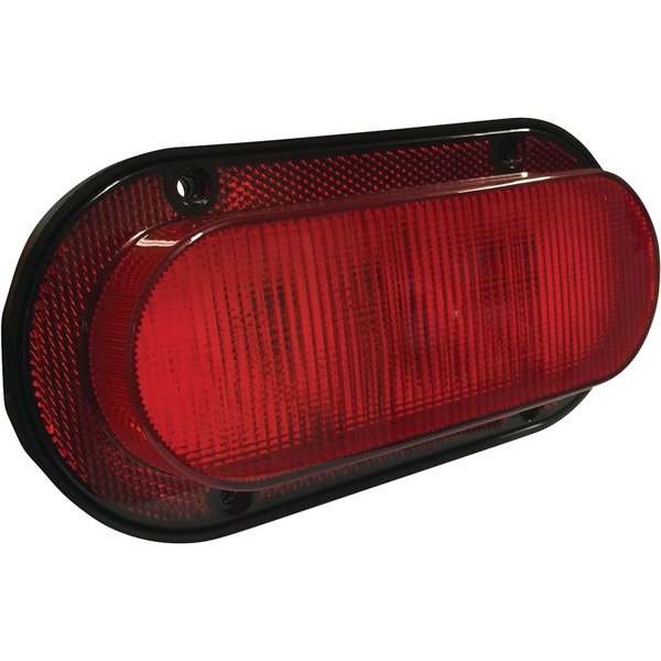 Tiger Lights LED Red Oval Tail Light 12V For Agco White 100, 120, 140 Off-Road Light; TL4560